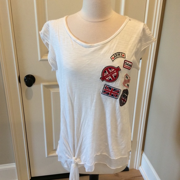 White top B Original Boutique Shirt Womens Small - Picture 4 of 5